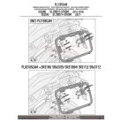 Oldaldoboz tartó cső Suzuki DL 1000 V-Strom (2014-2016) / Suzuki DL 1000 V-Strom (2017-2018) GIVI Trekker Outback dobozhoz
