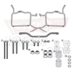 Oldaldoboz tartó cső Kawasaki Versys 650 (2015-2025) GIVI