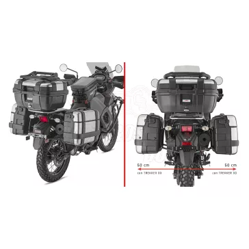 Oldaldoboz tartó cső GIVI KAWASAKI KLR 650 S (23-25)