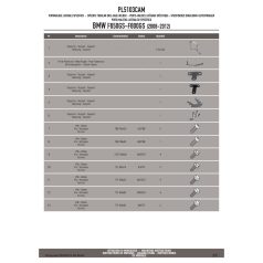   Oldaldoboz tartó cső BMW F 650 GS / F 800 GS (2008-2017) / BMW F 700 GS (2013-2017) GIVI Trekker Outback dobozhoz