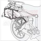 Oldaldoboz tartó cső BMW R 1200 GS (2013-2018) / GS Adventure (2014-2018) / BMW R 1250 GS (2019-2023) /R 1250 GS ADVENTURE (2019-2024) GIVI Trekker Outback dobozhoz