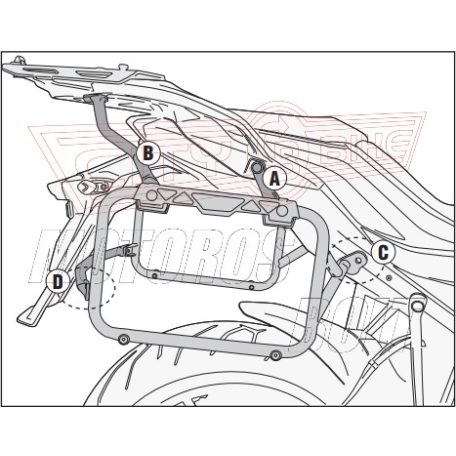 Oldaldoboz tartó cső BMW S 1000 XR (2015-2018) GIVI Trekker Outback dobozhoz