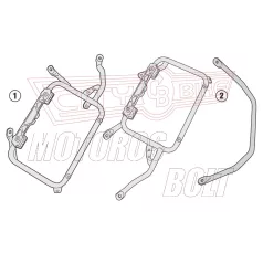  Oldaldoboz tartó cső BMW F 750 GS (2018-2019) (2020-2023) / BMW F 850 GS (2018-2019) (2020-2023)BMW F850 GS ADVENTURE (2019-2023) GIVI Trekker Outback dobozhoz