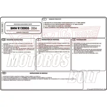 Oldaldoboz tartó cső BMW R 1200 GS (04-12) GIVI
