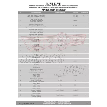 Oldaldoboz tartó cső KTM 390 Adventure (2020-2024) GIVI