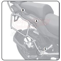   Oldaldoboz tartó cső Benelli TRK502 (17-20) / Benelli TRK 502 (21-24)