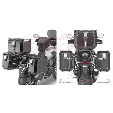   Oldaldoboz tartó cső HONDA CB 500 X (2019-2023)/ NX 500 (2024) GIVI Trekker Outback dobozhoz