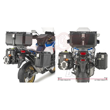 Oldaldoboz tartó cső HONDA CRF1100L Africa Twin (2020-2024)  / HONDA CRF1100L Africa Twin Adventure Sports (2020-2024) GIVI Trekker Outback dobozhoz