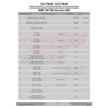   Oldaldoboz tartó cső HONDA CRF1100L Africa Twin (2020-2023) GIVI Trekker Outback dobozhoz