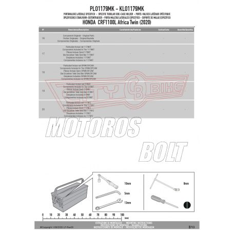 Oldaldoboz tartó cső HONDA CRF1100L Africa Twin (2020-2023) GIVI