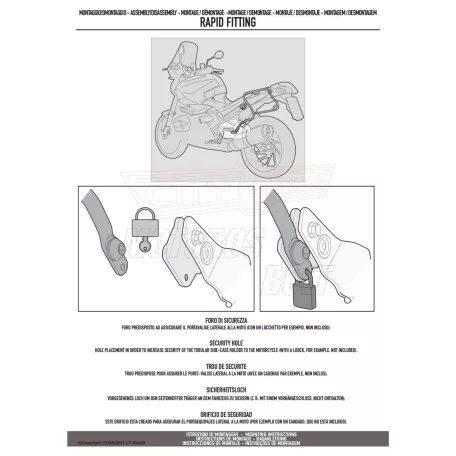 Oldaldoboz tartó cső HONDA X-ADV 750 (2021-2025) GIVI