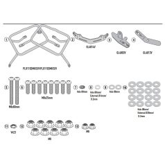 Oldaldoboz tartó cső HONDA NC750X (2021-2025) GIVI