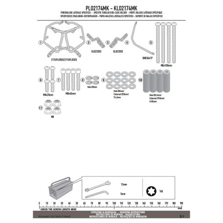 Oldaldoboz tartó cső YAMAHA Ténéré 700 (2025) GIVI