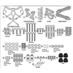   Oldaldoboz tartó cső SUZUKI GSX S1000 GX (2024-2025) GIVI Trekker Outback dobozhoz