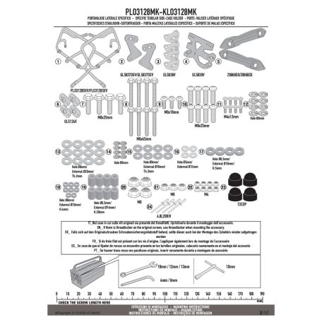 Oldaldoboz tartó cső SUZUKI GSX S1000 GX (2024-2025) GIVI