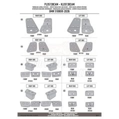   Oldaldoboz tartó cső BMW S1000 XR (2021-2024) GIVI Trekker Outback dobozhoz