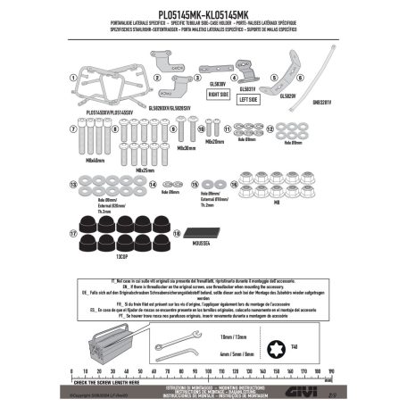 Oldaldoboz tartó cső BMW F 900 GS (2024-2025) GIVI