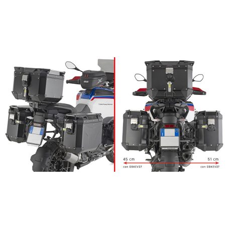 Oldaldoboz tartó cső BMW R 1300 GS Adventure (2025) GIVI Trekker Outback dobozhoz