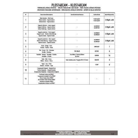 Oldaldoboz tartó cső BMW R 1300 GS Adventure (2025) GIVI Trekker Outback dobozhoz
