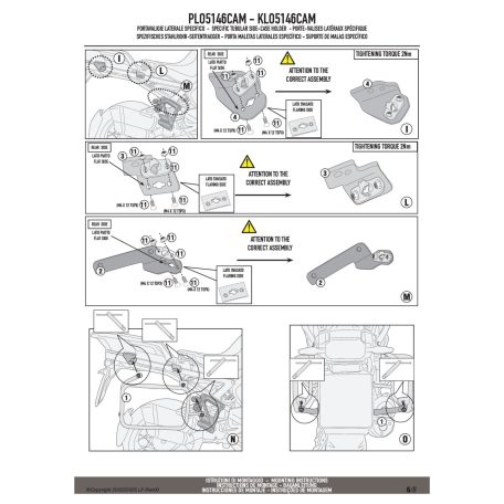 Oldaldoboz tartó cső BMW R 1300 GS Adventure (2025) GIVI Trekker Outback dobozhoz
