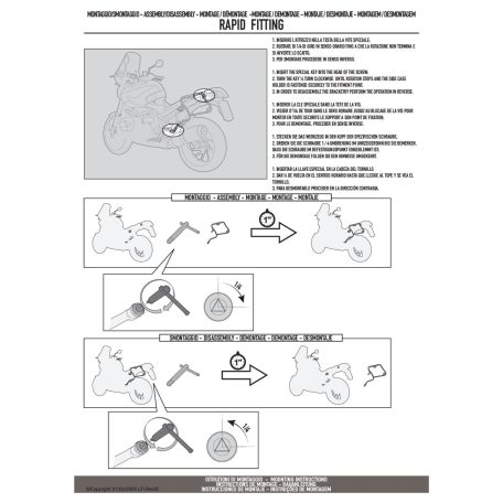Oldaldoboz tartó cső BMW R 1300 GS Adventure (2025) GIVI Trekker Outback dobozhoz