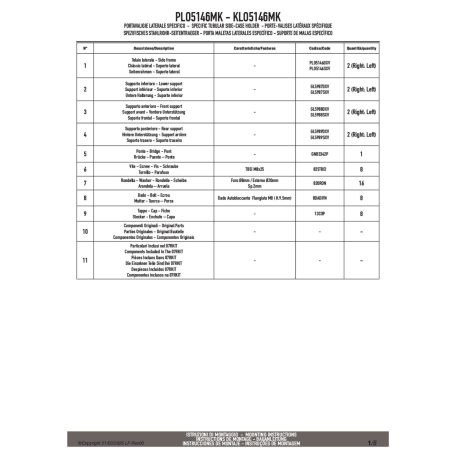 Oldaldoboz tartó cső BMW R 1300 GS Adventure (2025) GIVI