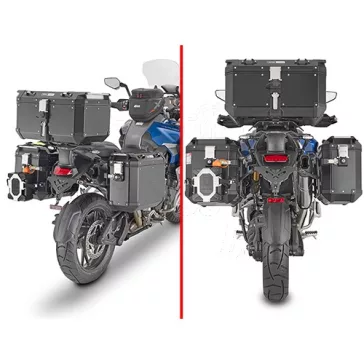   Oldaldoboz tartó cső TRIUMPH TIGER 1200 GT EXPLORER (2022-2026) / RALLY EXPLORER (2022-2026) GIVI Trekker Outback dobozhoz