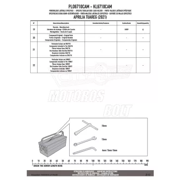   Oldaldoboz tartó cső APRILIA TUAREG 660 (21 > 24) GIVI Trekker Outback dobozhoz