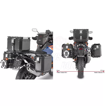   Oldaldoboz tartó cső KTM 1290 SUPER ADVENTURE R / S (2021-2025) GIVI Trekker Outback dobozhoz