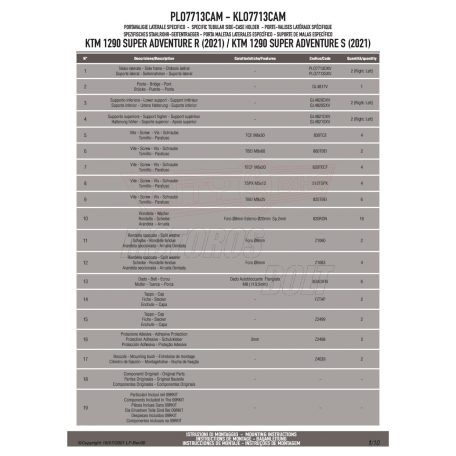 Oldaldoboz tartó cső KTM 1290 SUPER ADVENTURE R / S (2021-2025) GIVI Trekker Outback dobozhoz