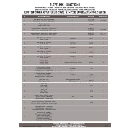 Oldaldoboz tartó cső KTM 1290 SUPER ADVENTURE R / S (2021-2025) GIVI Monokey dobozhoz