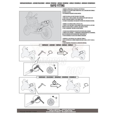Oldaldoboz tartó cső KTM 1290 SUPER ADVENTURE R / S (2021-2025) GIVI Monokey dobozhoz
