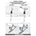 Oldaldoboz tartó cső GIVI PLO8400CAM Trekker Out