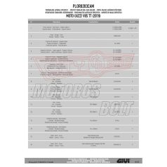   Oldaldoboz tartó cső MOTO GUZZI V85 TT (2019-2023) GIVI Trekker Outback dobozhoz