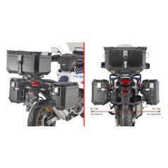   Oldaldoboz tartó cső HONDA CRF1100L Africa Twin (2020-2025), HONDA CRF1100L Africa Twin Adventure Sports (2020-2025) GIVI Trekker Outback dobozhoz