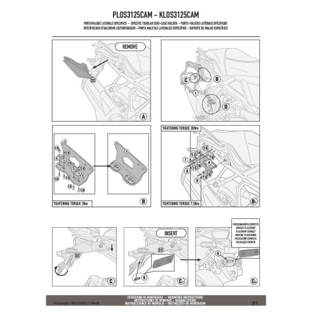 Oldaldoboz tartó cső SUZUKI V-Strom 800DE (2023-2025), SUZUKI V-Strom 800SE (2023-2025) GIVI Trekker Outback dobozhoz