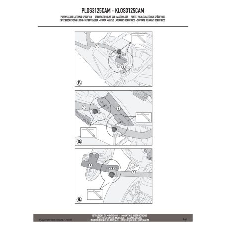 Oldaldoboz tartó cső SUZUKI V-Strom 800DE (2023-2025), SUZUKI V-Strom 800SE (2023-2025) GIVI Trekker Outback dobozhoz