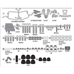   Oldaldoboz tartó cső BMW R 1200 GS Adventure (2014-2018), BMW R 1200 GS (2013-2018), BMW R 1250 GS (2019-2023), BMW R 1250 GS Adventure (2019-2024) GIVI Trekker Outback dobozhoz