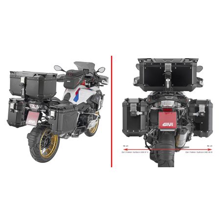 Oldaldoboz tartó cső BMW R 1200 GS Adventure (2014-2018), BMW R 1200 GS (2013-2018), BMW R 1250 GS (2019-2023), BMW R 1250 GS Adventure (2019-2024) GIVI Trekker Outback dobozhoz