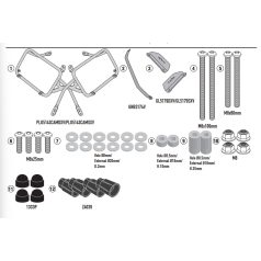   Oldaldoboz tartó cső BMW R 1300 GS (2024-2025) GIVI Trekker Outback dobozhoz