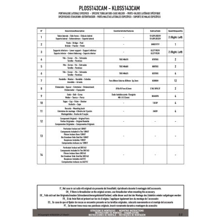 Oldaldoboz tartó cső BMW R 1300 GS (2024-2025) GIVI Trekker Outback dobozhoz
