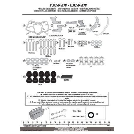 Oldaldoboz tartó cső BMW F 900 GS (2024-2025) GIVI Trekker Outback dobozhoz