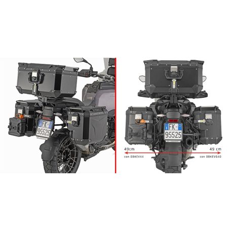 Oldaldoboz tartó cső BMW R 1300 GS Adventure (2025) GIVI Trekker Outback dobozhoz