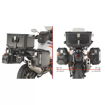   Oldaldoboz tartó cső KTM 1290 Super Adventure R / S (2021-2025) GIVI Trekker Outback dobozhoz