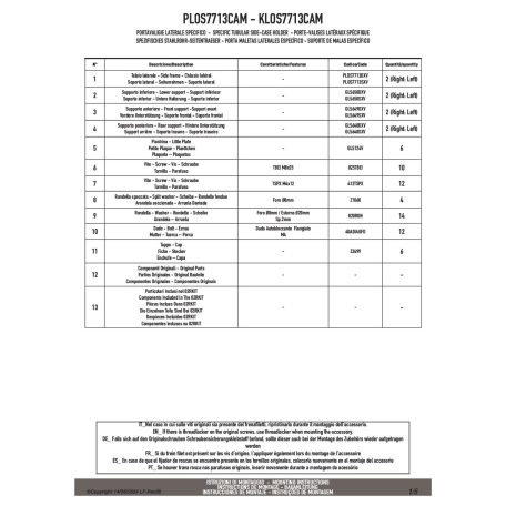 Oldaldoboz tartó cső KTM 1290 Super Adventure R / S (2021-2025) GIVI Trekker Outback dobozhoz