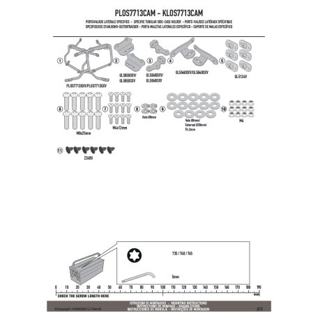 Oldaldoboz tartó cső KTM 1290 Super Adventure R / S (2021-2025) GIVI Trekker Outback dobozhoz