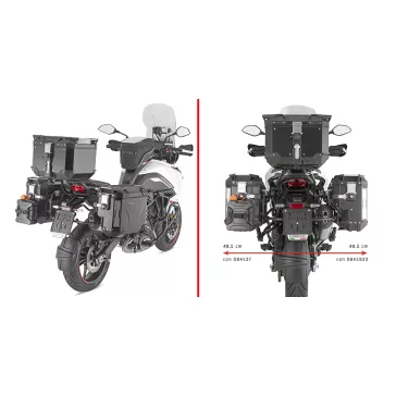  Oldaldoboz tartó cső BENELLI TRK702 (2023-2025), BENELLI TRK702 X (2023-2025) GIVI Trekker Outback dobozhoz