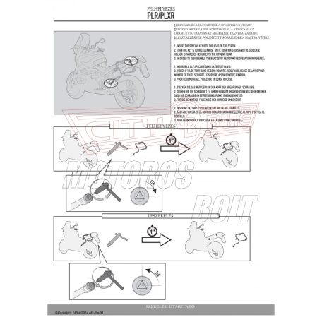 Oldaldoboz tartó cső SUZUKI DL 1000 V-STROM (14-16) / Suzuki DL 1000 V-Strom (2017-2018) GIVI