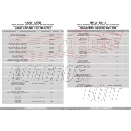 Oldaldoboz tartó cső Kawasaki Versys 1000/SE (2019-2024) GIVI