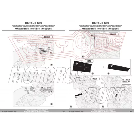Oldaldoboz tartó cső Kawasaki Versys 1000/SE (2019-2024) GIVI